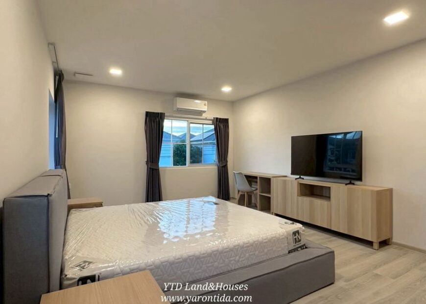 ให้เช่าบ้านเดี่ยว ชัยพฤกษ์ บางนา กม.15 หน้าบ้านทิศใต้ (เฟอร์นิเจอร์ครบ) **พร้อมอยู่ **