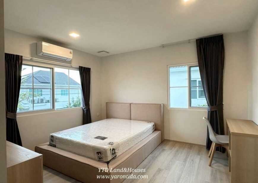 ให้เช่าบ้านเดี่ยว ชัยพฤกษ์ บางนา กม.15 หน้าบ้านทิศใต้ (เฟอร์นิเจอร์ครบ) **พร้อมอยู่ **