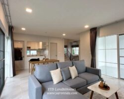 ให้เช่าบ้านเดี่ยว ชัยพฤกษ์ บางนา กม.15 หน้าบ้านทิศใต้ (เฟอร์นิเจอร์ครบ) **พร้อมอยู่ **