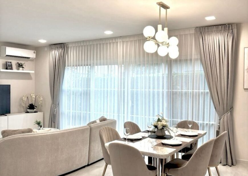 ให้เช่าบ้านเดี่ยว ชัยพฤกษ์ บางนา กม.15 95,000 บาท/เดือน (เฟอร์นิเจอร์ครบ) **พร้อมอยู่ **