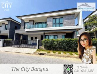 The City บางนา ไซส์ L บ้านเดี่ยวหรู โครงการใหม่ ติดเมกา-บางนา ให้เช่า (เฟอร์นิเจอร์ครบ)