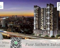 ขายคอนโด Fuse Sathorn-Taksin ใกล้ สถานีรถไฟฟ้าBTS วงเวียนใหญ่