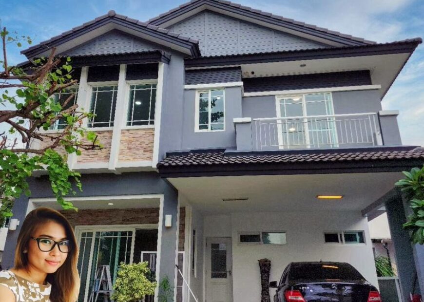 House for rent at Mantana 3 Onnut-Wongwhaen Newly renovated. (Fully furnisheded)