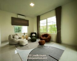 For rent, 2-story detached house, Villaggio 3 Srinakarin-Bangna
