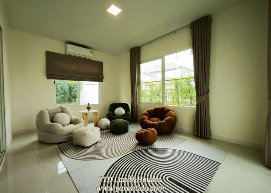 For rent, 2-story detached house, Villaggio 3 Srinakarin-Bangna