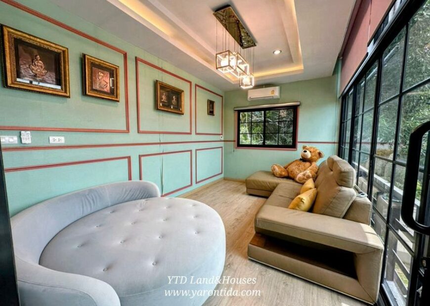 ขายด่วน บ้านหรู นันท์วัน บางนา กม7 ต่อเติม ตกแต่ง ขยายพื้นที่ใช้สอยเยอะมากๆ มีห้องพักผ่อนหลายมุม