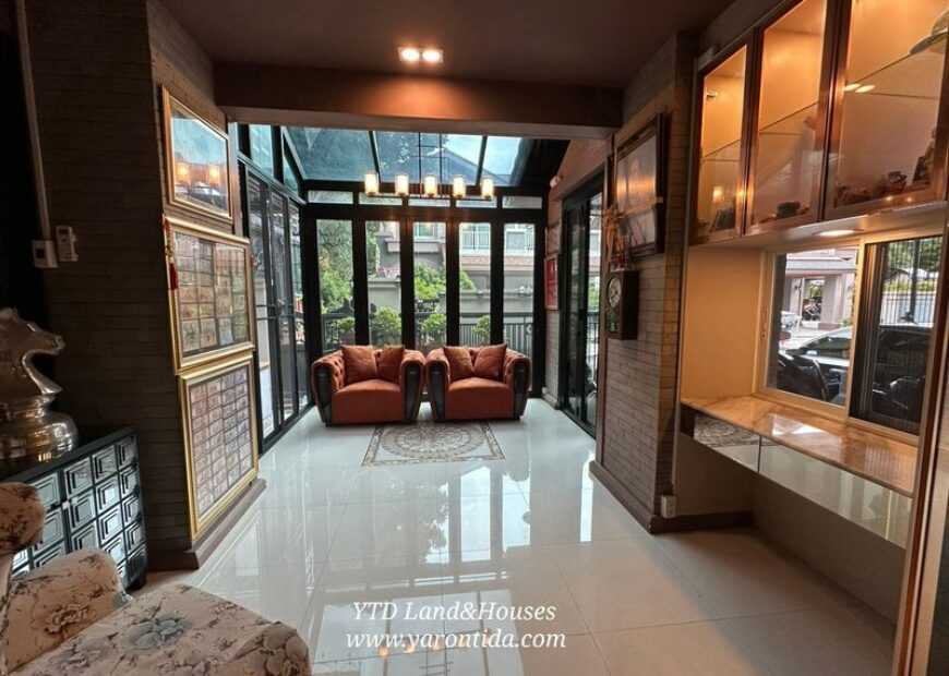 ขายด่วน บ้านหรู นันท์วัน บางนา กม7 ต่อเติม ตกแต่ง ขยายพื้นที่ใช้สอยเยอะมากๆ มีห้องพักผ่อนหลายมุม