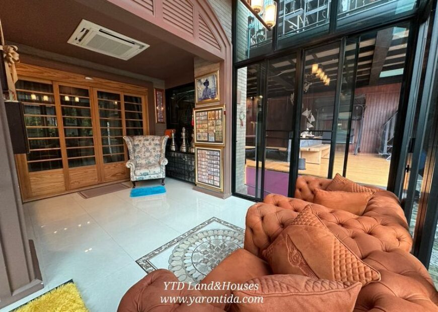 ขายด่วน บ้านหรู นันท์วัน บางนา กม7 ต่อเติม ตกแต่ง ขยายพื้นที่ใช้สอยเยอะมากๆ มีห้องพักผ่อนหลายมุม