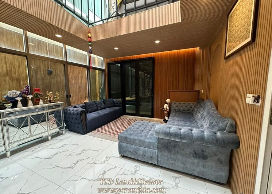 ขายด่วน บ้านหรู นันท์วัน บางนา กม7 ต่อเติม ตกแต่ง ขยายพื้นที่ใช้สอยเยอะมากๆ มีห้องพักผ่อนหลายมุม