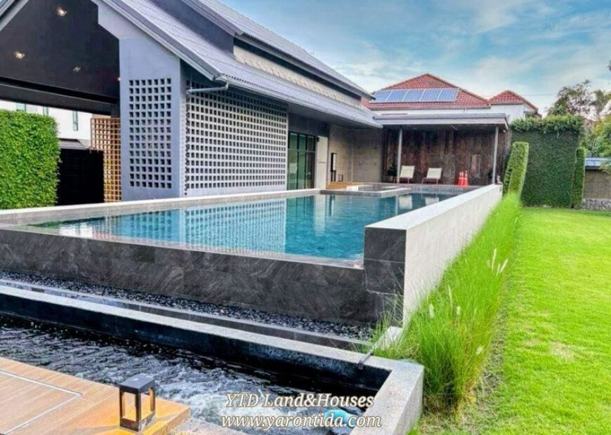 ให้เช่า บ้านเดี่ยว 2 ชั้น ในโครงการพิมนารา ศรีนครินทร์-บางนา บ้าน Modern Japanese Tropical