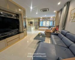 ขายด่วน บ้านหรู นันท์วัน บางนา กม7 ต่อเติม ตกแต่ง ขยายพื้นที่ใช้สอยเยอะมากๆ มีห้องพักผ่อนหลายมุม