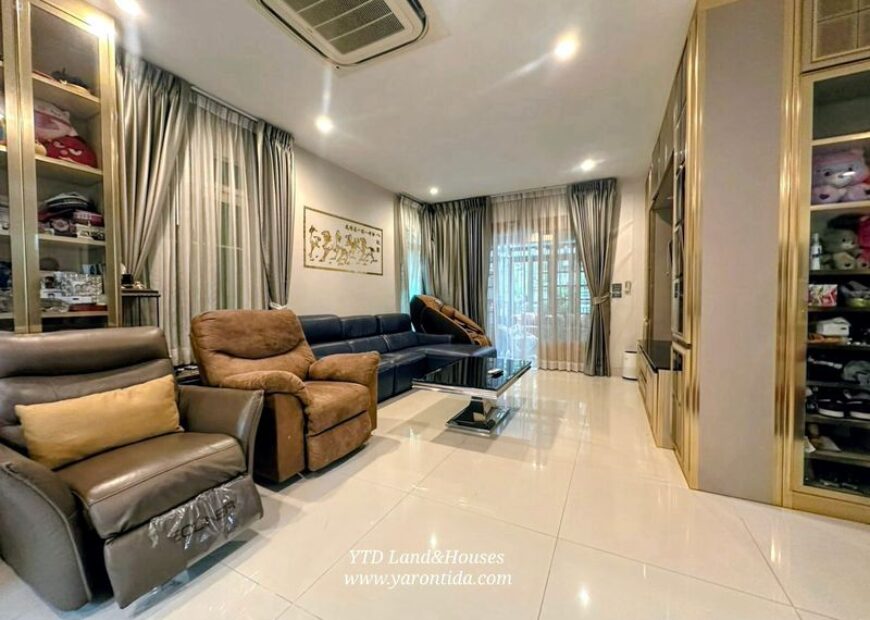 ขายด่วน บ้านหรู นันท์วัน บางนา กม7 ต่อเติม ตกแต่ง ขยายพื้นที่ใช้สอยเยอะมากๆ มีห้องพักผ่อนหลายมุม