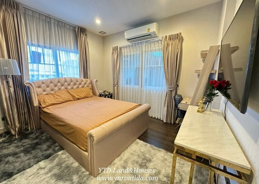 ขายด่วน บ้านหรู นันท์วัน บางนา กม7 ต่อเติม ตกแต่ง ขยายพื้นที่ใช้สอยเยอะมากๆ มีห้องพักผ่อนหลายมุม