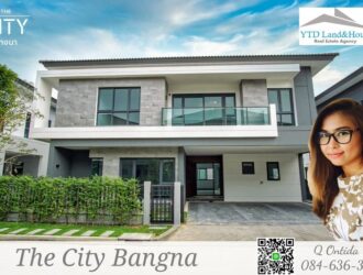 The City บางนา ไซส์ L บ้านเดี่ยวหรู โครงการใหม่ ติดเมกา-บางนา บ้านใหม่เอี่ยม ทำเลดี ใกล้คลับเฮาส์ ให้เช่า (เฟอร์ครบ)