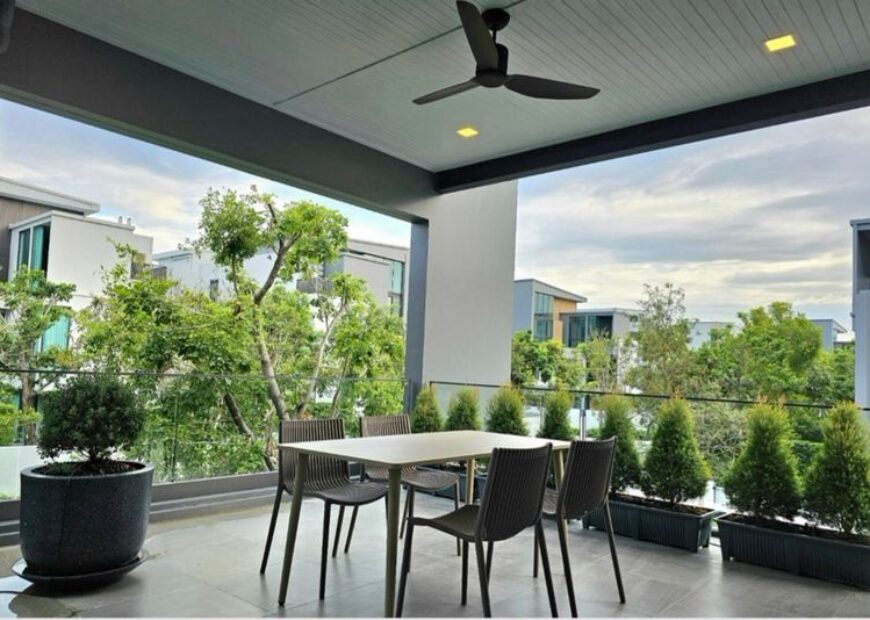 ขาย/ให้เช่า บ้านหรู วีเว่ กรุงเทพกรีฑา VIVE Krungthep Kreetha แปลงหัวมุม, บ้านเดี่ยว 3 ชั้น พร้อมลิฟต์ส่วนตัว