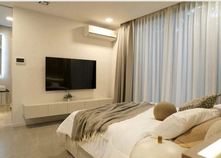 ขาย/ให้เช่า บ้านหรู วีเว่ กรุงเทพกรีฑา VIVE Krungthep Kreetha แปลงหัวมุม, บ้านเดี่ยว 3 ชั้น พร้อมลิฟต์ส่วนตัว