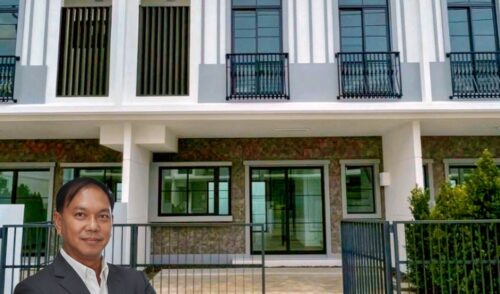 For rent 2-storey townhome, Villaggio 3 Srinakarin-Bangna, accessible via multiple routes, including Bangna-Trad Km. 5, Srinakarin (Nam Daeng), Theparak, just a few minutes’ drive to Mega Bangna (along the expressway), beautiful house ready to move in.