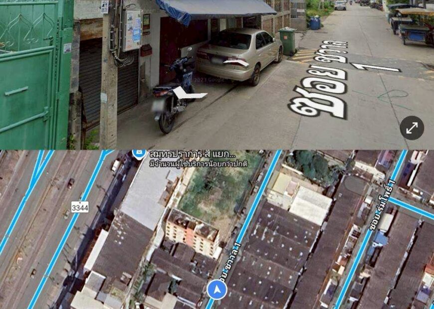 ขาย บ้านชั้นเดียว ย่านซอยชวาล1 ( ใกล้สี่แยก เทพารักษ์ )  สำหรับบุคคลที่ต้องการมองหาการลงทุน (หันหน้าทางทิศตะวันออก) ขนาดที่ดิน  ก x ย = 8 x 27.5 ม.  ราคาขาย 2.7 ลบ.