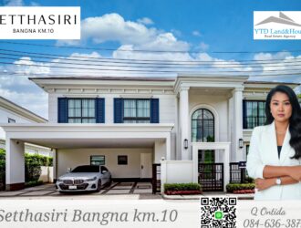 Luxury House for Rent Setthasiri Bangna Km. 10 (Sansiri) near the clubhouse 250,000 baht/month